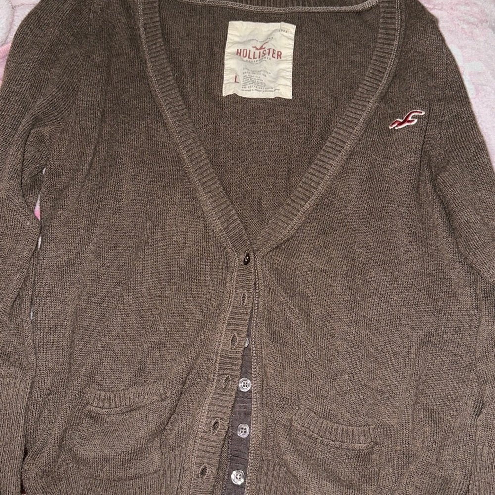 Brown Hollister cardigan